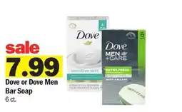 Meijer Dove or Dove Men Bar Soap offer