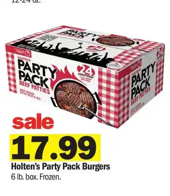 Meijer Holten's Party Pack Burgers offer
