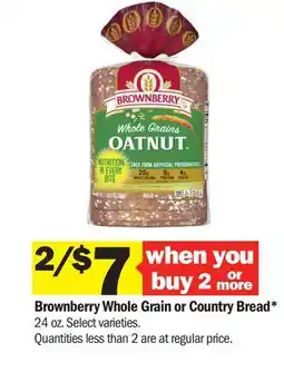 Meijer Brownberry Whole Grain or Country Bread offer