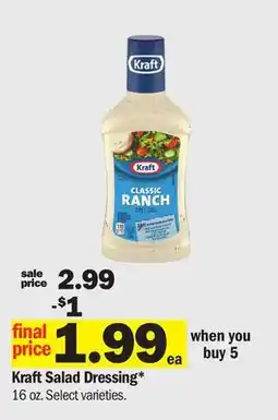 Meijer Kraft Salad Dressing offer
