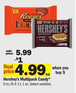 Meijer Hershey's Multipack Candy offer