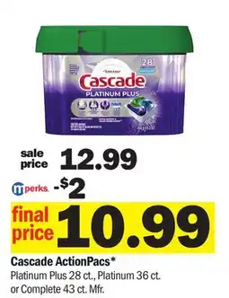 Meijer Cascade ActionPacs offer