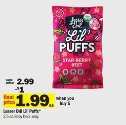Meijer Lesser Evil Lil' Puffs offer