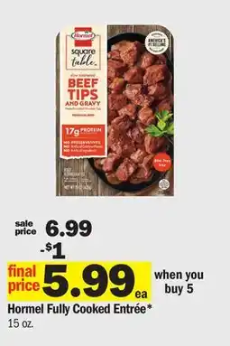 Meijer Hormel Fully Cooked Entrée offer