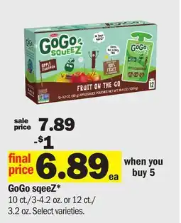 Meijer GoGo sqeeZ offer