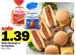 Meijer Meijer Hamburger or Hot Dog Buns offer