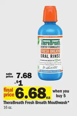 Meijer TheraBreath Fresh Breath Mouthwash offer