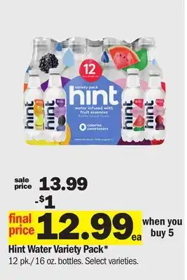 Meijer Hint Water Variety Pack offer