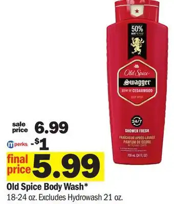 Meijer Old Spice Body Wash offer