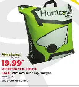 Runnings Hurricane 20 425 Archery Target offer