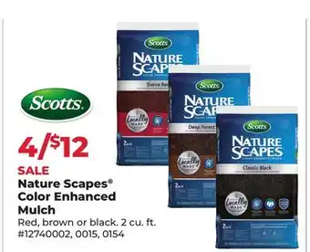 Runnings Scotts Nature Scapes Color Enhanced Mulch offer