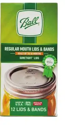 Runnings Ball Regular Mouth Lids & Bands offer