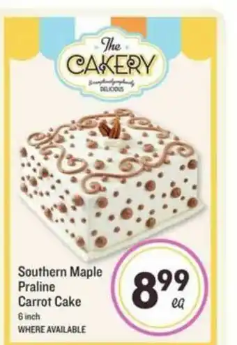 Lowes Foods Southern Maple Praline Carrot Cake offer