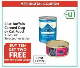 Vons Blue Buffalo Canned Dog Food offer