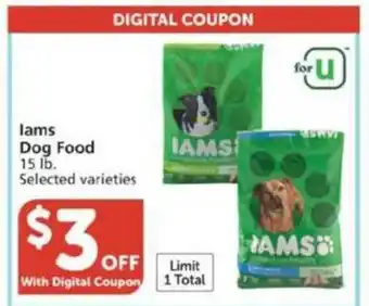 Vons Lams Dog Food offer