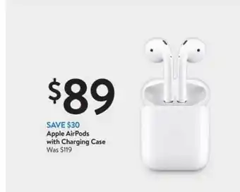 Walmart Appel Airpods With Charging Case offer