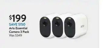 Walmart Arlo Essential Camera 3 Pack offer