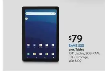 Walmart Onn. Tablet 10.1 offer