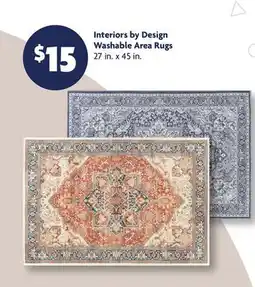 Family Dollar Interiors by Design Washable Area Rugs offer