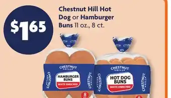 Family Dollar Chestnut Hill Hot Dog or Hamburger Buns offer