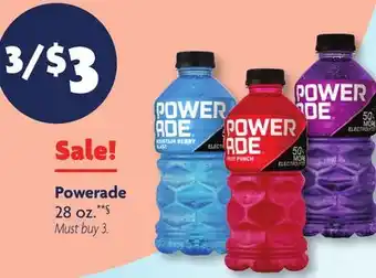 Family Dollar Powerade offer