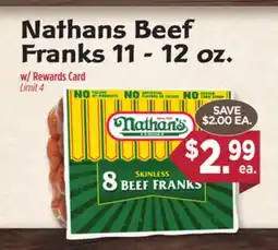 Dearborn Market Nathans Beef Franks offer