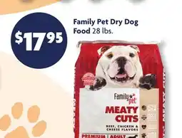 Family Dollar Family Pet Dry Dog Food offer