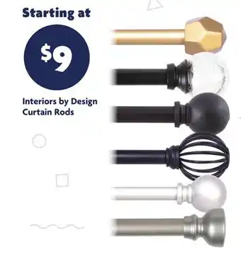 Family Dollar Interiors by Design Curtain Rods offer