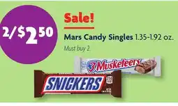 Family Dollar Mars Candy Singles offer