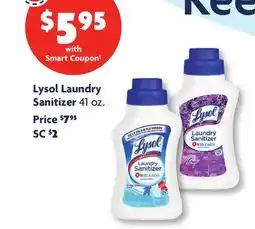 Family Dollar Lysol Laundry Sanitizer offer