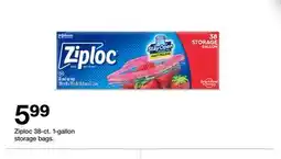 Target Ziploc 38-ct. 1-gallon storage bags offer