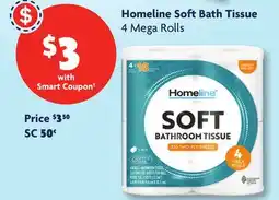 Family Dollar Homeline Soft Bath Tissue offer