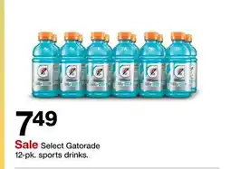Target Select Gatorade 12-pk. sports drinks offer