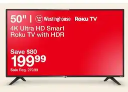 Target Westinghouse 50 4K Ultra HD Smart Roku TV with HDR offer