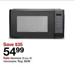 Target Kenmore 1.1-cu.-ft. microwave offer