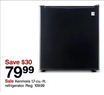 Target Kenmore 1.7-cu.-ft. refrigerator offer