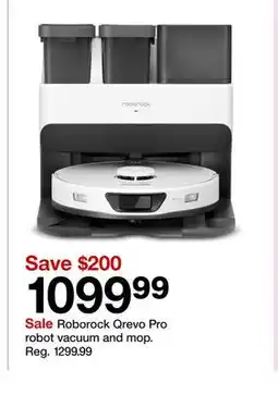 Target Roborock Qrevo Pro robot vacuum and mop offer