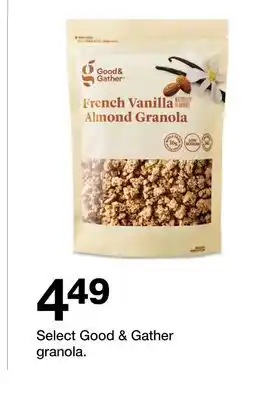Target Select Good & Gather granola offer