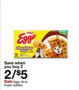 Target Eggo 10-ct. frozen waffles offer