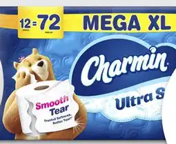 Target Charmin Ultra Soft 12-pk. mega XL roll bath tissue offer