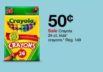 Target Crayola 24-ct. kids' crayons offer