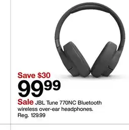 Target JBL Tune 770NC Bluetooth wireless over-ear headphones offer