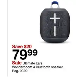 Target Ultimate Ears Wonderboom 4 Bluetooth speaker offer