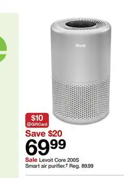 Target Levoit Core 200S Smart air purifier offer