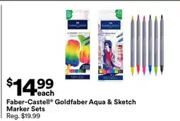 Michaels Faber-Castell Goldfaber Aqua & Sketch Marker Sets offer