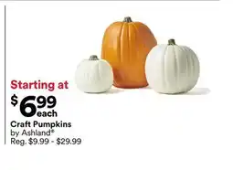 Michaels Craft pumpkins by Ashland offer