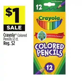 Dollar General Crayola Colored Pencils offer