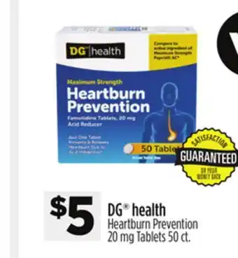 Dollar General DG health Heartburn Prevention 20 mg Tablets offer