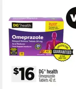 Dollar General DG health Omeprazole Tablets offer
