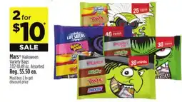 Dollar General Mars Halloween Variety Bags offer